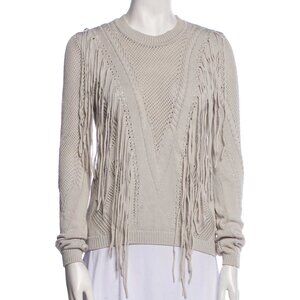 Ronny Kobo Saskatoon Fringe Sweater Bone XS – Boho Western Cowboy Chic